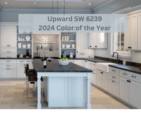 Check Out Sherwin Williams Color of the Year 2024 Upward SW 6239 Sherwin Williams Upward Paint, Sherwin Williams Upward, Stucco Colors, Color Of The Year 2024, Spa Like Bathrooms, Tranquil Bedroom, House Paint Interior, Deck Paint, Neutral Furniture