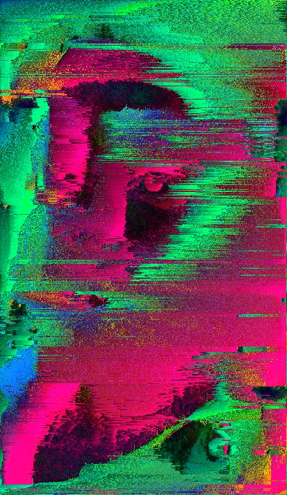 AVATAR  Glitch art (pixel sorting)  ALSTR Pixel Sorting, Art Pixel, Glitch Art, Abstract Painting, Avatar, Green, Pink, Blue, Art