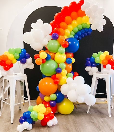 Rainbow Bouquet Balloons, Rainbow Centerpieces, Bouquet Balloons, Rainbow Centerpiece, Rainbow Bouquet, Rainbow Balloons, Balloon Art, August 10, Our Love