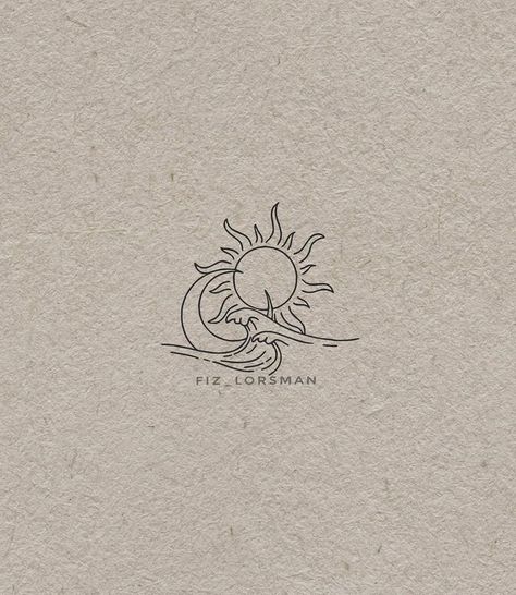 Whimsy Tattoo, Bestie Tattoos, Dm Tattoo, 심플한 그림, Muster Tattoos, Luke 12, Sun Tattoos, Cute Tiny Tattoos, Line Art Tattoos