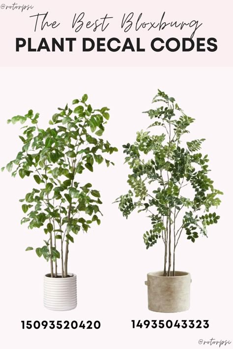 Bloxburg Transparent Decals Codes, Bloxburg Plant Decals Codes Indoor, Vine Decals Bloxburg, Bloxburg Vines Decals Codes, Tree Decals Bloxburg, Bloxburg Tree Decals, Bloxburg Plants, Bloxburg Plant Decals Codes, Plant Decals Bloxburg