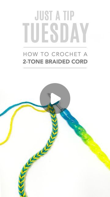 The Knotty Boss - Anna Leyzina on Instagram: "Almost missed the last TipTuesday of the year, but remembered just in time! Wasn’t sure what tip to post today so I’m showing you one of my favorite simple cords to work up in two colors.  This cord is perfect to use for straps, loops and small handles and is a great alternative to a plain chain.  #theknottyboss #tiptuesday #justatiptuesday #crochetsecrets #knottytips #crochetlove #crochethacks #crochettutorial #crochetcord #yarncraft #yarnlove #handsatwork #crochetlesson #crochetinstructor #crochetgeek #instacrochet #crochcetinspo #crochetaddiction #modernmaker #vidotutorial #craftycontent #crochetcord #crochetpattern #freecrochetpattern #crochetstitch #aimgurumilove #fibercraft #crochetallthethings #crochethook #howicrochet" Crochet Geek, Crochet Cord, Crochet Lessons, Yarn Crafts, Just In Time, Crochet Tutorial, Crochet Stitches, Crochet Hooks, In Time