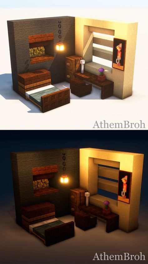 Cute Minecraft Bedrooms, Minecraft Bedrooms, Minecraft Bedroom Ideas, Minecraft Interior Ideas, Bedroom Minecraft, Design Bedroom Ideas, Bedroom Ideas Minecraft, Minecraft Decoration, Minecraft Interior