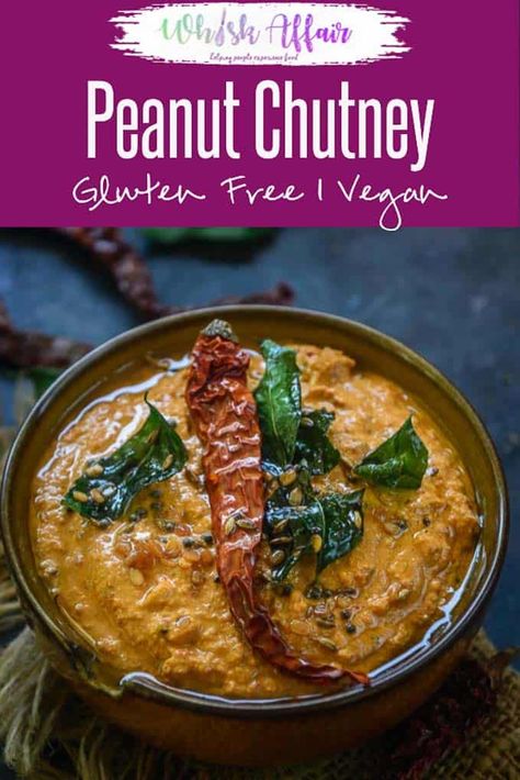 Peanut Chutney Recipe, Indian Chutney Recipes, Peanut Chutney, Idli Dosa, Spicy Snacks Recipes, Breakfast Recipes Indian, Chutney Recipe, Vegetarian Snacks Recipes, Indian Cooking Recipes