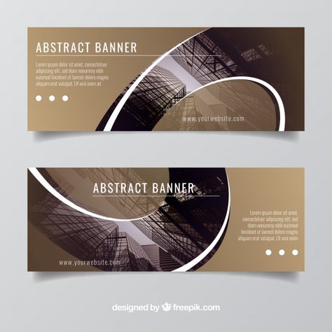 Abstract business banners Free Vector Business Banner Design, Banner Design Ideas, Best Banner Design, Custom T Shirts Design, Banners Design, Banner Design Layout, Fb Banner, Best Banner, Creative Banners