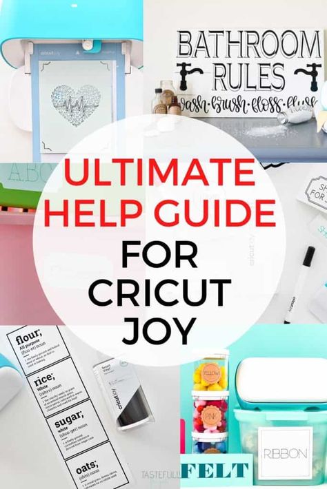 Learn how to use your Cricut Joy with this help guide including tips, tricks and project ideas! #cricutjoy Circut Joy Projects For Beginners, How To Use A Cricut Joy, Circuit Joy Projects For Beginners, Cricut Joy Xtra, Cricut Joy Labels, Cricut Joy Hacks, Circuit Joy Projects, Cricut Joy Tutorials, Cricut Joy Cards