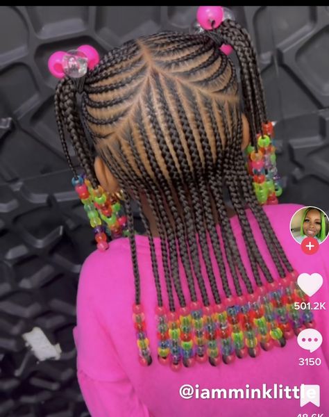 Toddler Back To School Hairstyles Black, Half Up Half Down Braids For Kids, Latest Hair Braids For Kids, Pussycat Hairstyles For Kids Braids, Baby Girls Hairstyles Black, Kids Half Up Half Down Braids, Hair Styles For School Easy Kids Black Natural, Baby Face Hairstyle, Cornrow Ponytail Hairstyles For Kids