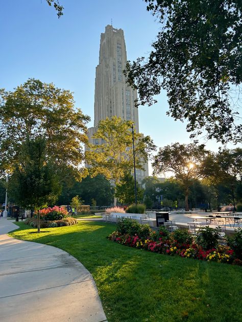 Pitt College, Pittsburgh Aesthetic, Pitt University, College Core, Summer Moodboard, University Of Pittsburgh, Dream College, Dream School, Life Path