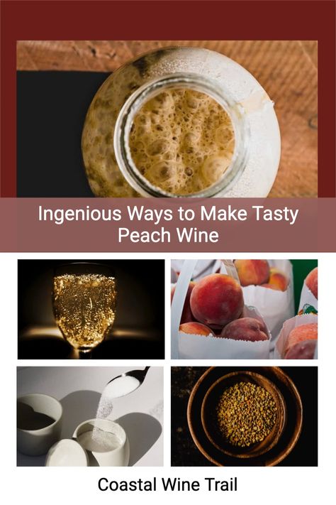 Learn how to personalize the steps and ingredients in making peach wine to achieve your desired flavor, alcohol content, clarity, and age. Make sparkly peach wine at home. #sparkwine #peachwine #wine #winemaking