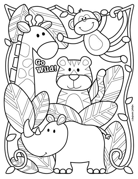 Zoo Coloring Pages, Zoo Animal Coloring Pages, Jungle Thema, Animal Worksheets, Farm Animal Coloring Pages, Preschool Coloring Pages, Printable Animals, Printable Coloring Sheets, Animal Coloring Books