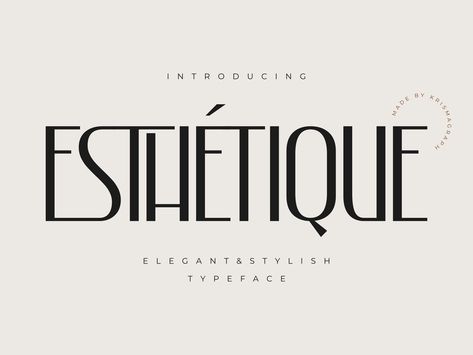 Esthetique - Elegant & Stylish Font by Ratna Krismawati on Dribbble Fancy Fonts Alphabet, Lash Logo Design, Typewriter Fonts, Fonts Fancy, Luxury Fonts, Typography Logo Design, Lash Logo, Condensed Font, Classy Fonts