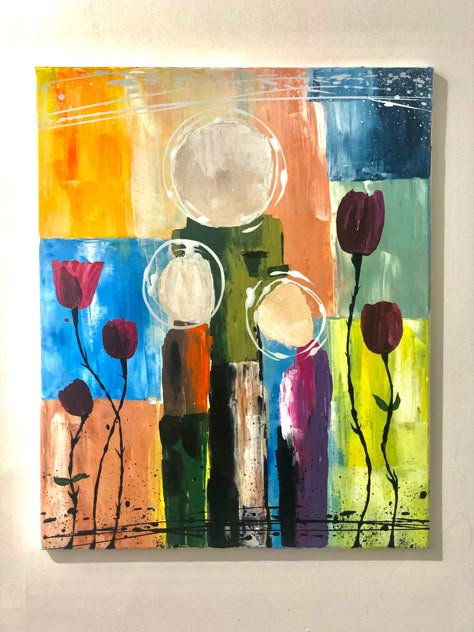 Abstract Family Portrait Painting, Abstract Family Art, Family Portrait Painting Ideas, Family Abstract Painting, Abstract Family Painting, Family Art Painting, Family Painting Ideas Diy Canvas, Abstract Family Portrait, Family Painting Ideas