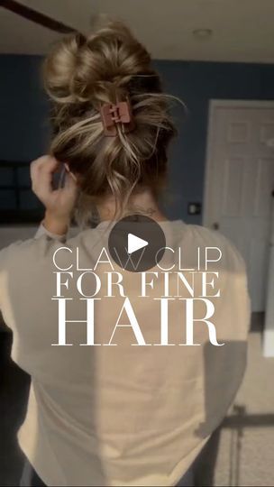 1.8K views · 4K reactions | Love this claw clip style especially if you are a fine haired girly! #clawcliphairstyle #clawclip #finehair #finehairstyles | Courtney's Curls and Cosmetics Easy Bun Hairstyles For Long Hair, Easy Bun, Easy Bun Hairstyles, Hair Buns, Bun Hairstyles For Long Hair, Great Hair, Claw Clip, Bun Hairstyles, Fine Hair