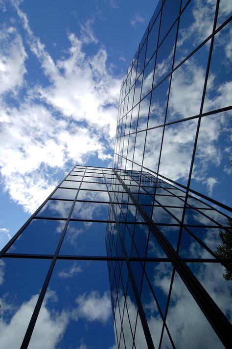 Office Building. With blue sky and clouds reflecting , #spon, #blue, #Building, #Office, #reflecting, #clouds #ad Building Office, Photo Bleu, Funny Love Pictures, Night Shadow, Building Aesthetic, Building Photography, Blue Building, Scenic Wallpaper, Light Blue Aesthetic