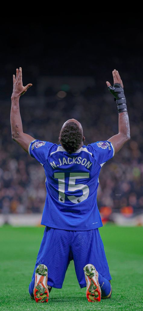 Nicolas Jackson Chelsea, Chelsea Fc Wallpapers, Jackson Chelsea, Nicolas Jackson, Chelsea Football Club Wallpapers, Chelsea Football Team, Chelsea Fc Wallpaper, Soccer Wallpapers, Chelsea Wallpapers