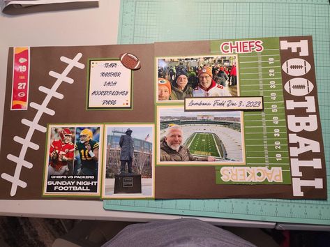 Senior Scrapbook Ideas, Football Scrapbook, School Memories Scrapbook, Baseball Scrapbook, Baby Boy Scrapbook Layouts, Scrapbook Recipe Book, Pet Scrapbook Layouts, Scrapbooking Sports, Graduation Scrapbook