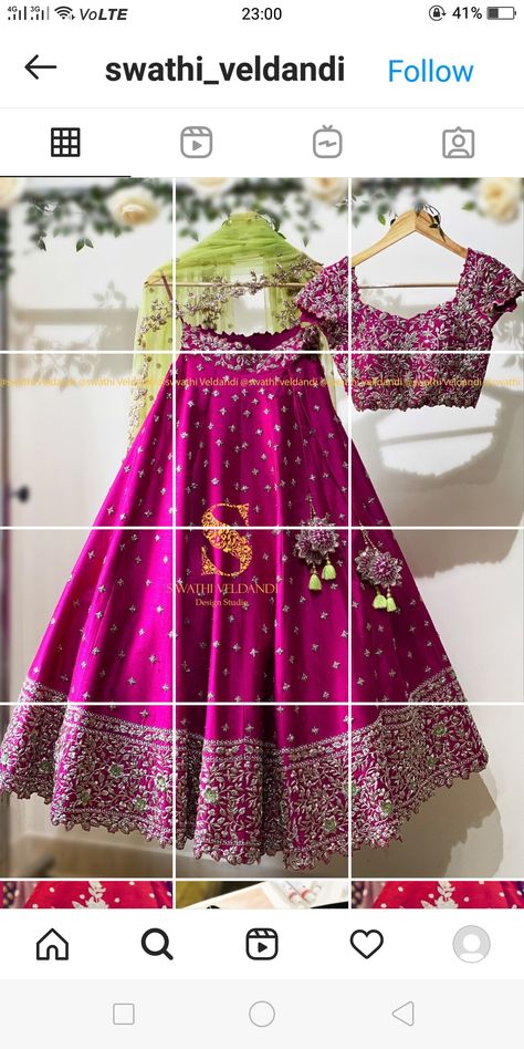 Reception Dress Bride South Indian, Fancy Langa Voni Half Saree, Netted Lehenga, Long Frocks For Girls, Chiffon Blouses Designs, Vestido Charro, Netted Blouse Designs, Long Blouse Designs, Lehenga Saree Design