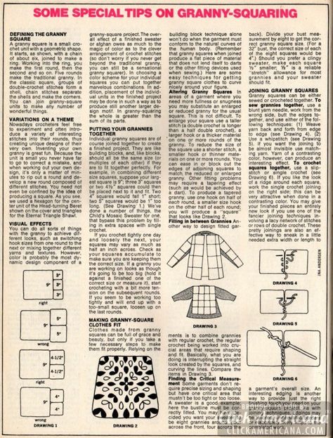 Gorgeous, gleeful things to make with granny squares (1974) Crochet A Square, Crochet Solid Granny Square, Granny Square Ideas, Triangle Crochet, Joining Granny Squares, Squared Clothes, Peach Pillow, Love Ideas, Granny Square Projects