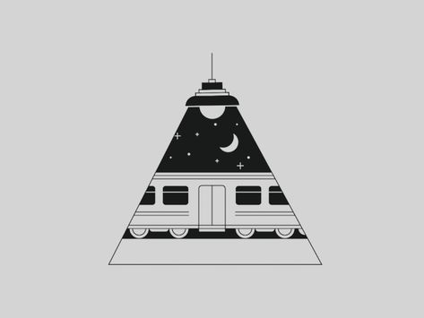 Mystery Train, Animation Inspiration, Motion Graphics Inspiration, Motion Design Animation, Animated Drawings, Graphics Inspiration, 2d Animation, My Ride, Photo Instagram