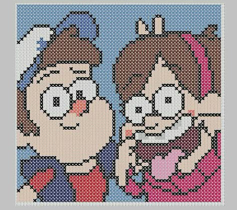 Grille Pixel Art, Kawaii Cross Stitch, Autumn Cross Stitch Patterns, Modele Pixel Art, Бесплатные Схемы Для Вышивки Крестом, Fall Cross Stitch, Desenhos Gravity Falls, Graph Crochet, Art Perle