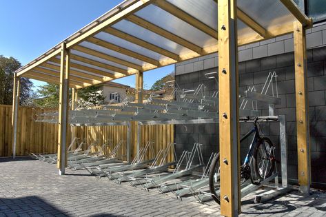 Cycle Shelters, Urban Gardening, Urban Garden, Pergola, Bicycle, Outdoor Structures