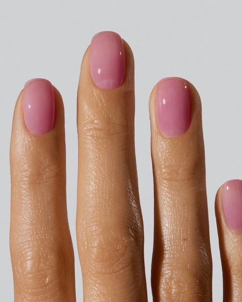 GELCARE® | This delicate, jelly, pink enhances the natural beauty of your nail while giving them a little punch. Shade is ROSE WATER. | Instagram Pink Nail Colors, Pink Gel Nails, Pink Manicure, Casual Nails, Work Nails, Cute Gel Nails, Jelly Nails, Cool Nails, Neutral Nails