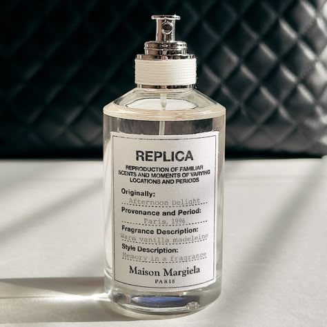 REPLICA Afternoon Delight Eau de Toilette Notes of vanilla, Madeline accord, sandalwood, and musk. Transport yourself to a sun-soaked afternoon in Paris, 1996. With every spritz of Maison Margiela’s REPLICA ‘Afternoon Delight,’ you’re wrapped in the warm embrace of vanilla and madeleine, evoking cherished memories of simpler times. This isn’t just a fragrance; it’s a journey through time, a nostalgic escape into the heart of the City of Lights. Available exclusively at Sephora. @sephora ... Margiela Replica, Afternoon Delight, Simpler Times, City Of Lights, Cherished Memories, City Lights, Sephora, Scents, The City