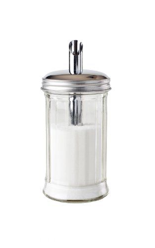 Paderno World Cuisine Glass Sugar Pourer 12 Ounce -- More info could be found at the image url. Glass Cafe, Sugar Dispenser, Plastic Drums, Retro Cafe, Vintage Cutlery, Sugar Jar, Cafe Style, Ceramic Set, Pot Lids