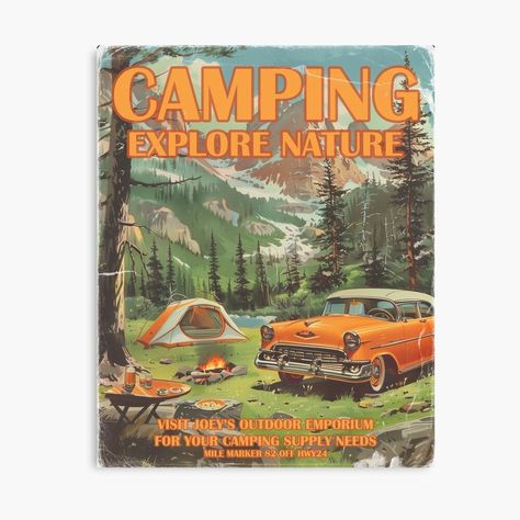 1950s Camping Ad. Get this with the link in my profile. #camping #vintage #ad #1950s #tshirt #nostalgia #summer #1960s #funny #clothing #fashion @redbubble @teepublic 1950s Camping, Vintage Camping Aesthetic, Nostalgia Summer, Camping Vintage, Funny Clothing, Camping Aesthetic, Old Comics, Vintage Camping, Camping Supplies