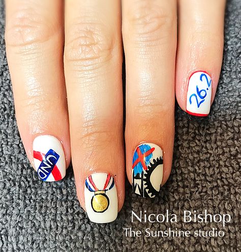 London Marathon Nails, Marathon Nails, London Marathon, Nails Magazine, Nail Technician, Nail Art Designs, Gel Nails, Nail Designs, Nail Art