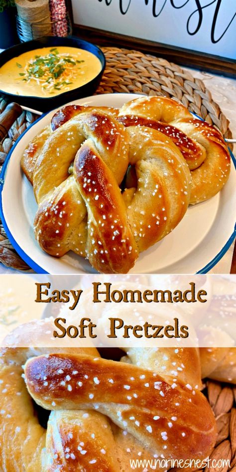 Soft Pretzels Recipe, Bread Types, Cheese Dipping Sauce, Soft Pretzel Recipe, Homemade Pretzels, Homemade Soft Pretzels, Pretzels Recipe, Soft Pretzels, Idee Pasto Sano