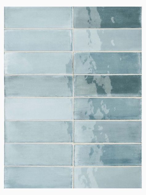 Blue Ceramic Tile Bathroom, Light Blue Tile, Blue Subway Tile, Blue Bathroom Tile, Ceramic Tile Bathrooms, Subway Tiles Bathroom, Zellige Tiles, Sample Board, Material Board