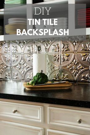 Tin Tile Backsplash, Diy Kitchen Backsplash, Kitchen Backsplash Ideas, Diy Backsplash, Diy Kitchen Renovation, Tin Tiles, Backsplash Tile, Backsplash Ideas, Diy Renovation