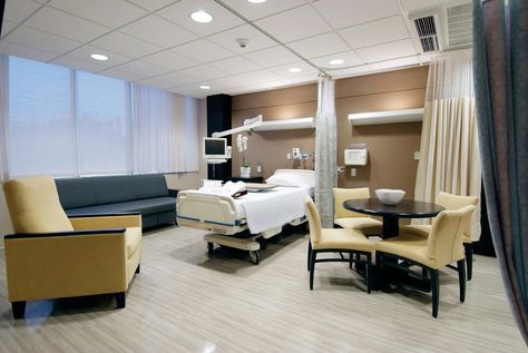 Luxury Hospital, Home Basketball Court, Healthcare Interior Design, Modern Hospital, Presidential Suite, Healthcare Architecture, Hospital Interior, Hospital Room, Hospital Interior Design