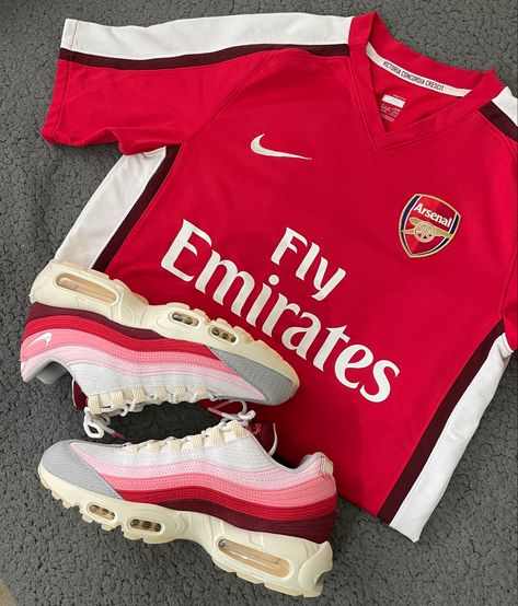 #nike #airmax #Arsenal Air Max 95, Arsenal, Air Max, Nike