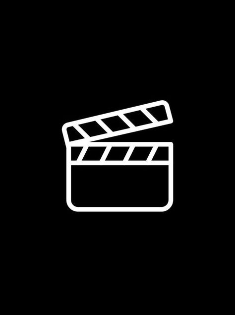 Film App, Android App Icon, Office Icon, Icon Emoji, Film Logo, Movie App, Black App, Film Icon, Black And White Movie