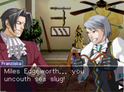 Ace Attorney Miles Edgeworth, Ace Hardware Store, Miles Edgeworth, Phoenix Wright, Gay Humor, Sea Slug, Ace Of Spades, Ace Attorney, I Luv U