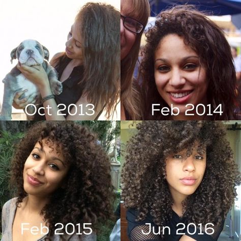 15 Curly Hair Transformations You Have to See to Believe Transitioning Curly Hair, Curly Hair Progress, Transition To Curly Hair, Curly Hair Growth Before And After, Transition Curly Hair, Curly Hair Journey Before And After, Hair Care Routine For Growth, Curl Transformation, Curly Hair Transition