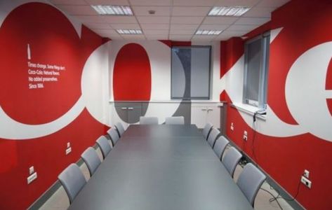 17 Corporate and Office Wall Mural Design Ideas - The Canvas Press Blog Wayfinding Signs, Always Coca Cola, Wall Signage, Radio Vintage, Environmental Graphic Design, Office Branding, Head Office, Wayfinding Signage, Mural Design