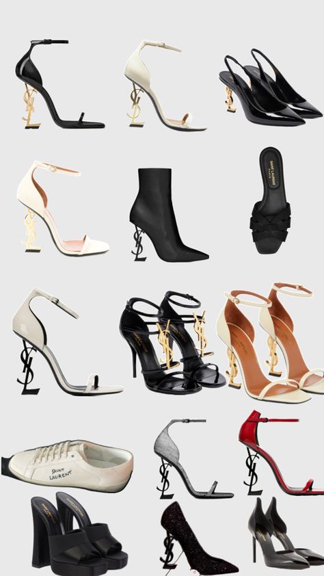 Luxury Heels, Pretty Shoes Sneakers, Ysl Heels, Cute Shoes Heels, Shoes Heels Classy, Fashion Shoes Heels, Ysl Shoes, Stunning Shoes, Chic Shoes