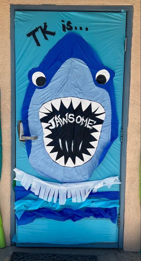 Ocean Theme Classroom Door, Homecoming Spirit Week, Ocean Theme Classroom, Homecoming Spirit, Ra Ideas, Theme Classroom, Ocean Decor, Classroom Door, Ocean Theme