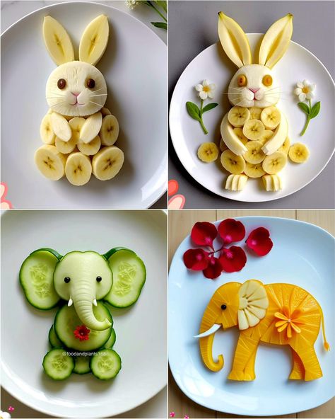 (20+) Facebook Snack Board Ideas, Food On A Plate, Kids Food Crafts, Fruit Animals, Decorações Com Comidas, Creative Snacks, Childrens Meals, Kid Friendly Snack, Amazing Food Art