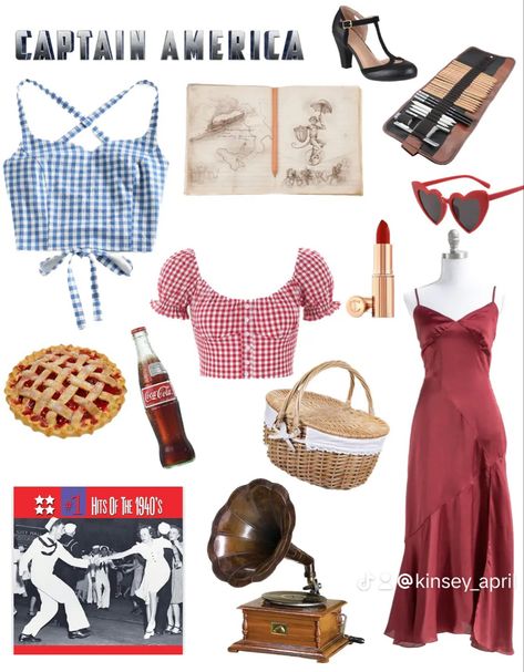 Captain America Inspired Outfits, Marvel Fashion Inspired Outfits, Marvel Disneybound, Marvel Inspired Outfits, Marvel Dress, Marvel Fashion, Avengers Outfits, Character Inspired Outfits, Themed Outfits