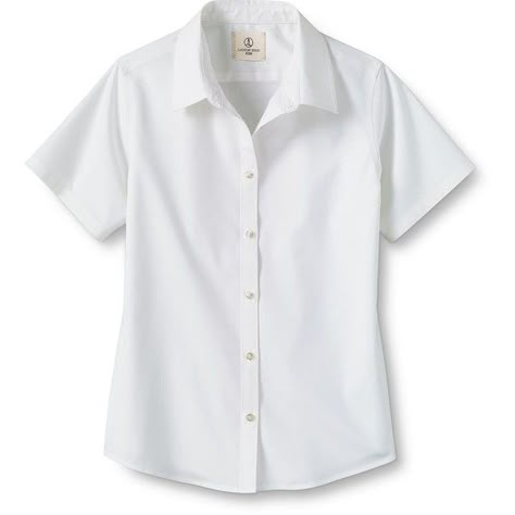 School Uniform Short Sleeve Stretch Shirt from Lands' End ($14) ❤ liked on Polyvore featuring tops, shirt tops, short-sleeve shirt, stretchy tops, lands end tops and stretch top White Short Sleeved Shirt, School Uniform Png, White Shirt Uniform, White Uniform Shirt, Short Sleeve White Shirt, School Shorts, Uniform Shirt, White Short Sleeve Shirt, White Collared Shirt