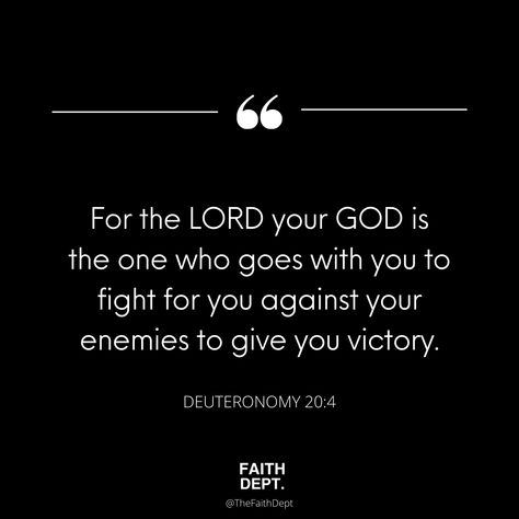 Deuteronomy 20 4, Victory Quotes, Lifestyle Quotes, Quotes About God, God Is, The Lord, Bible Study, Victorious, Verses