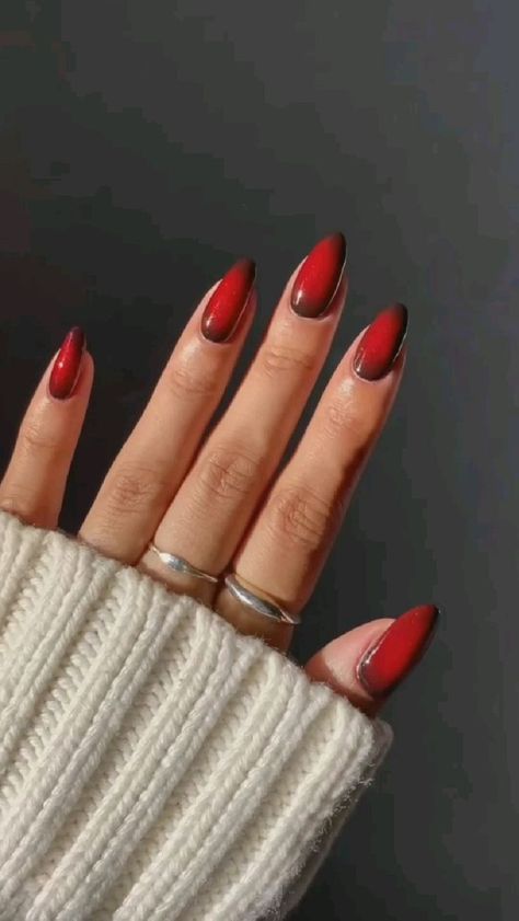 red, cherry red trend 2023, nail inspo, nailart, nail ideas, stiletto long nails french manicure, autumn 2023 nails | unghie autunnali | fall | inspiration | aesthetic nails, unghie a mandorla eleganti Nail Ideas Stiletto, Long Nails French, Red Nails Inspo, Red French Manicure, Nails French Manicure, Cheetah Print Nails, 2023 Nail, 2023 Nails, Trend 2023