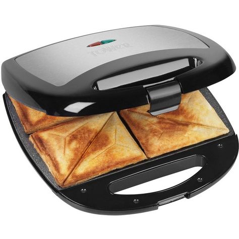 Swan Tower 4-Slice Stainless Steel Sandwich Toaster ($37) ❤ liked on Polyvore featuring home, kitchen & dining, small appliances, 4 slot toaster, stainless steel toaster, black 4 slice toaster, stainless 4 slice toaster and black toaster Toaster Sandwich, Black Toaster, Panini Maker, Raclette Grill, 4 Slice Toaster, Stainless Steel Toaster, Cupcake Maker, Panini Sandwiches, Full English Breakfast