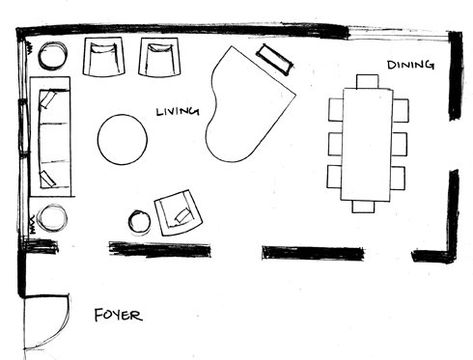 Baby Grand Piano Buying Guide | Euro Pianos Grand Piano Living Room, Grand Piano Room, Furniture Arrangement Ideas, Large Living Room Furniture, Piano Living Rooms, Floor Plan Sketch, Living Room Furniture Recliner, Living Room Floor Plans, Baby Grand Piano