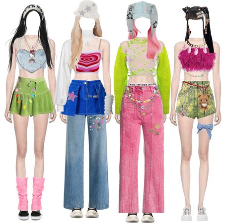 Blast_official_ on ShopLook | The easiest way to find the perfect outfit Shoplook Kpop, 2000s Theme, Star Aesthetic, Kpop Fits, Glitter Stars, Outfit Maker, Outfit Shoplook, Inspired Outfits, Kpop Outfits