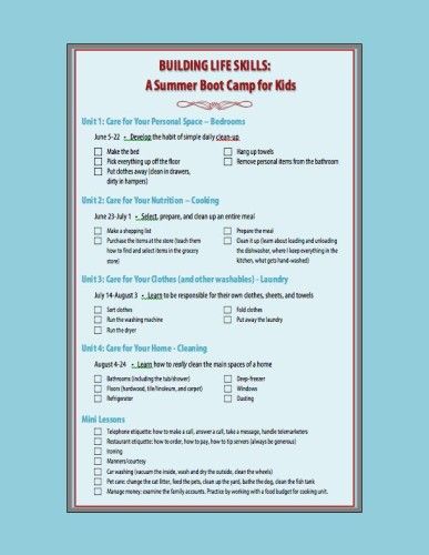 life skills boot camp printable Life Skills For Children, Life Skills Kids, Life Skills Lessons, Pinterest Life, Social Skills Activities, Living Skills, Life Skills Activities, Summer Camps For Kids, Work Skills